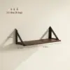 Best Set of 3 Wall Shelves, Vintage Wall Mounted Floating Shelves for Living Room, Entryway, Bedroom, Rustic Brown - Image 3