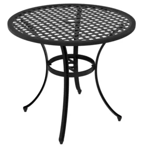 Best Round Aluminium Table, with 50mm Parasol Hole