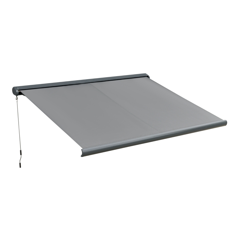 Best Cassette Electric Manual Awning Door Window Retractable Canopy w/ R/C & LED 300W x 0-250D cm - Image 8