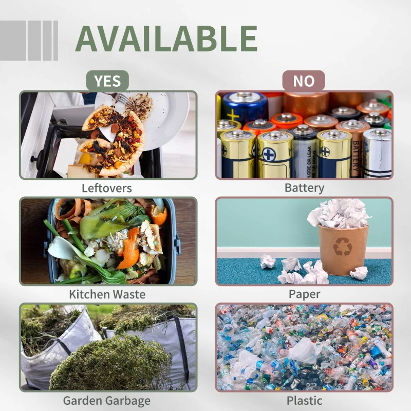 Best 160L 360° Rotating Dual Chamber Composter - Grey - Image 5