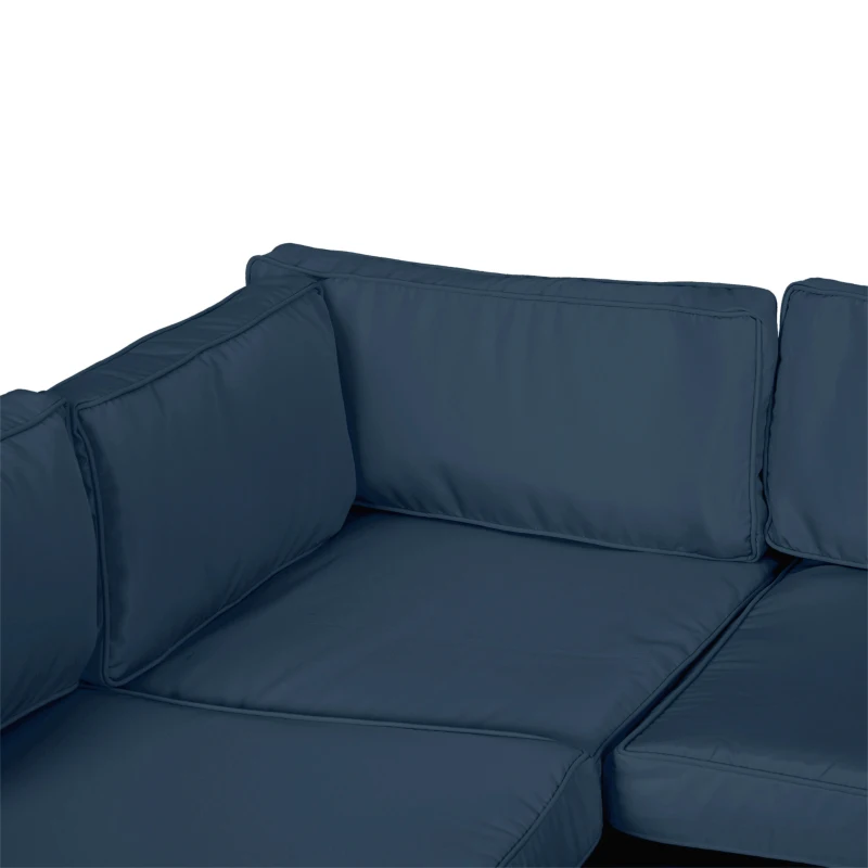 Best Garden Rattan Sofa Cushion Polyester Cover Replacement Outdoor- No Cushion Included, Blue - Image 8