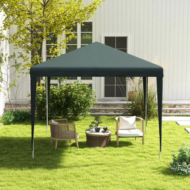 Best 2.7m x 2.7m Garden Gazebo Marquee Party Tent Wedding Canopy Outdoor(Dark Green) - Image 7