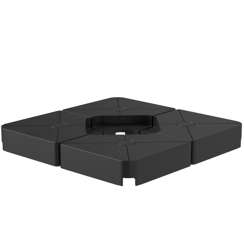 Best Umbrella Weights for Cantilever Parasols, Set of 4 Heavy Duty Parasol Base Weights, 64kg Sand or 55kg Water Filled, Black - Image 11