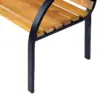 Best Garden Bench, 122Lx60Wx80H cm-Steel/Wood - Image 8