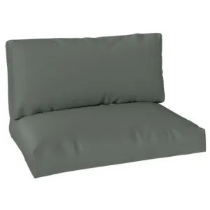 Best 2 Seater Pallet Furniture Cushions Pallet Cushions, UPF20+ 220gsm Fabric, 20 cm Thick Outdoor Seat Pads, Charcoal Grey