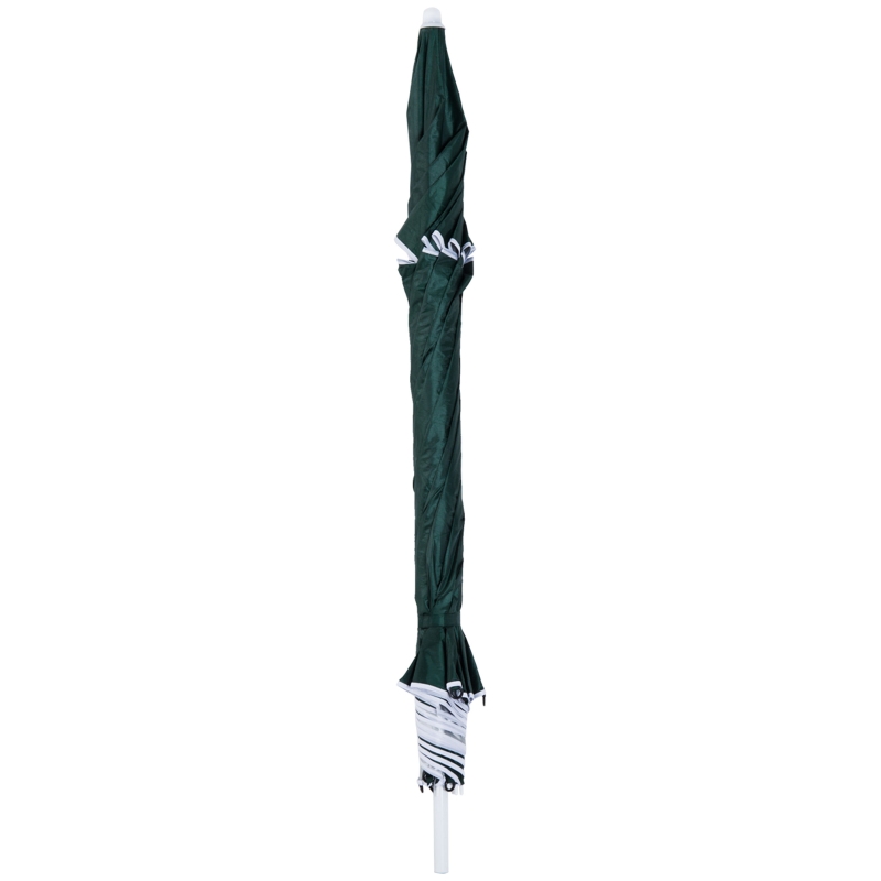Best 2m UV Protection Fishing Beach Umbrella Brolly Shelter w/ Side Panel Tent Green - Image 11