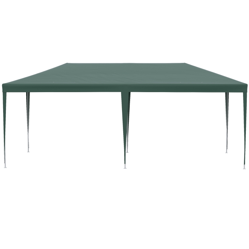 Best 6x3 m Party Tent Gazebo Marquee Outdoor Patio Canopy Shelter with Windows and Side Panels, Green - Image 9