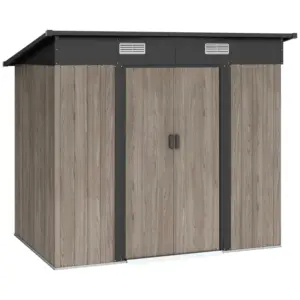 Best Outdoor Garden Storage Shed - Grey Wood Grain