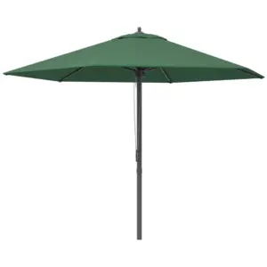 Best 2.8m Garden Parasol Umbrella, Round Outdoor Market Table Umbrella Sun Shade Canopy, Green