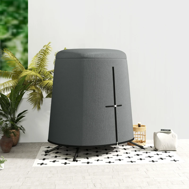 Best 196 x 230 cm Hanging Egg Chair Protective Cover - Grey - Image 7