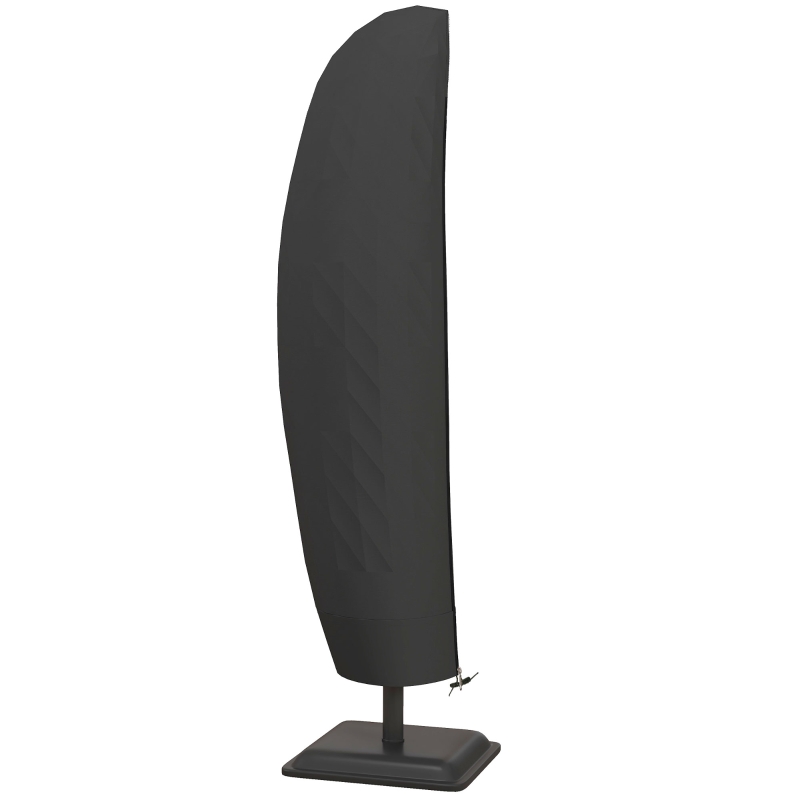 Best Parasol Cover, 600D Oxford Cantilever Umbrella Cover Fit for 2-4m Parasol, Banana Umbrella Protector with Zipper for Outdoor Garden, Patio, Black - Image 11