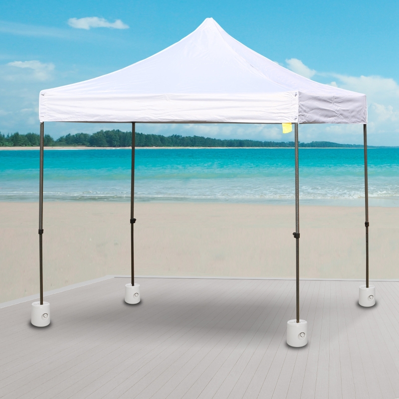 Best 4 Pack 36 kg Gazebo Weights, Canopy Tent Weights with Rapid Clip, Gazebo Leg Weights Fill with Sand or Water, White - Image 10