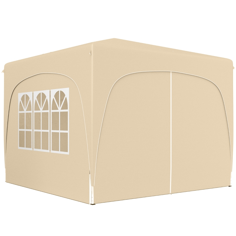 Best 3 x 3m Pop-Up Gazebo Shelter, with Accessories - Sand - Image 11