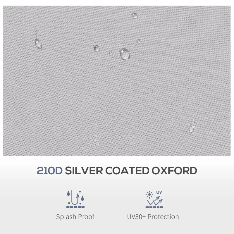 Best Pop up Gazebo Cover, 2-Tier Gazebo Roof Replacement for 3.25m x 3.25m Frame, 30+ UV Protection, Grey - Image 4