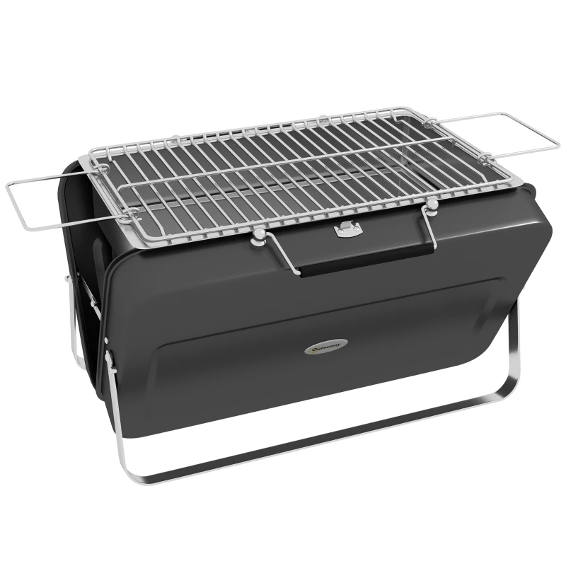 Best Metal Suitable-Style Portable BBQ Grill - Black