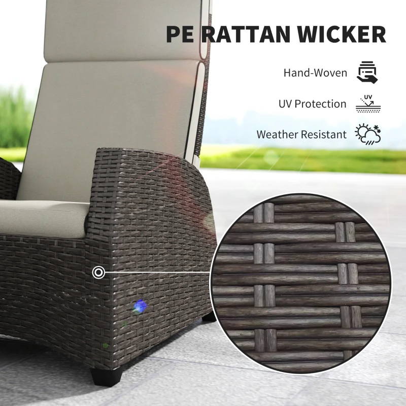 Best 5-Piece Rattan Garden Furniture Set with Cushions - Brown - Image 5