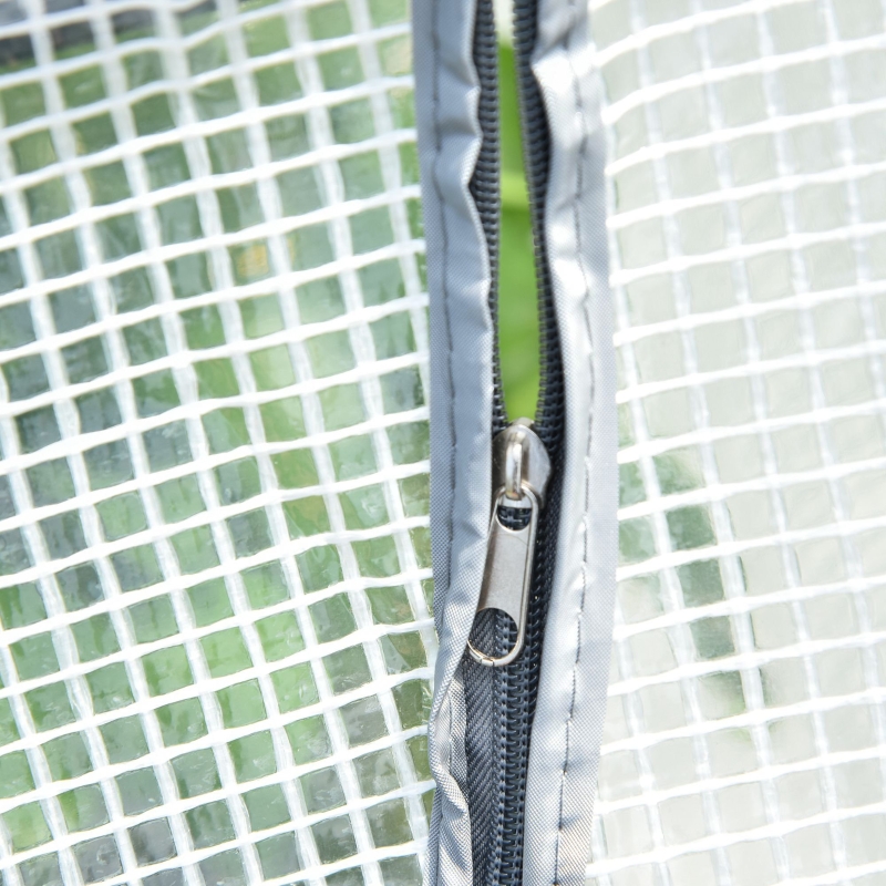 Best Mini Greenhouse Portable Flower Planter Tomato Vegetable House for Garden Backyard with Zipper 120 x 60 x 60 cm, White - Image 9