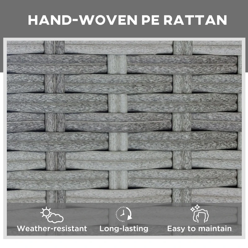 Best Outdoor PE Rattan Sun Lounger, Multi-position Backrest Adjustable Single Recliner Sunbed Daybed with Removeable & Washable Cushion, for Patio, Garden, Light Grey - Image 5