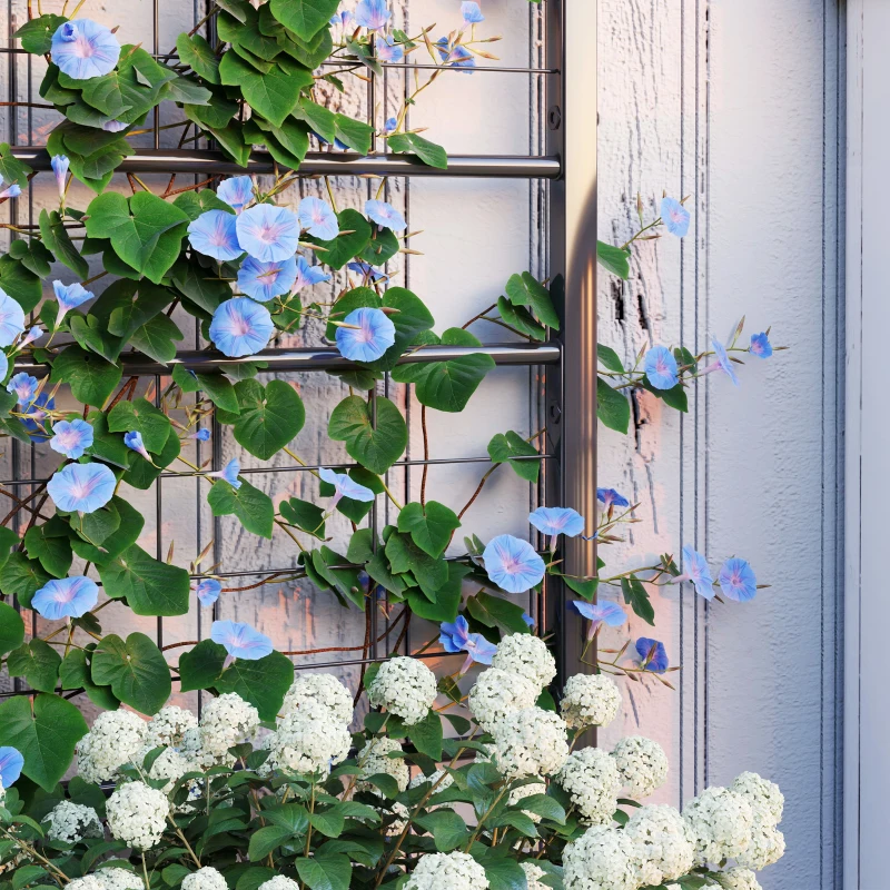 Best Raised Bed for Garden with Trellis, Galvanised Planter Box with Diamond Pattern, Drainage Holes for Vegetables, Herbs and Flowers, 90 x 40 x 120 cm, Black - Image 8