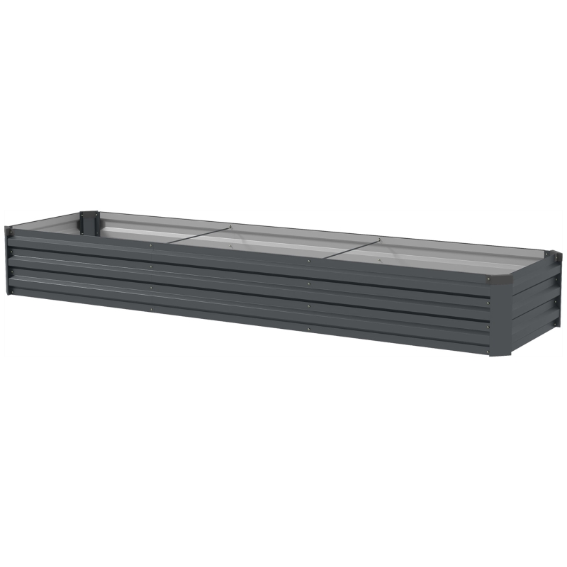 Best 60 x 240cm Galvanised Steel Planter, with Open Bottom - Image 11