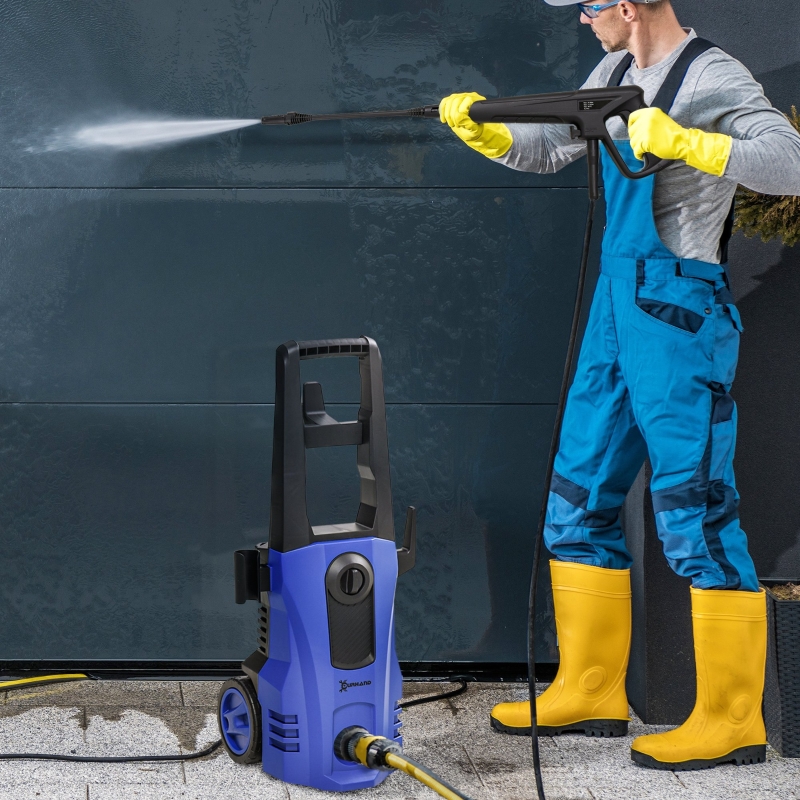 DURHAND High Pressure Washer, 150 Bar Pressure, 510 L/h Flow, 1800W, High-Performance Portable Power Jet Wash Cleaner, Blue - Image 10