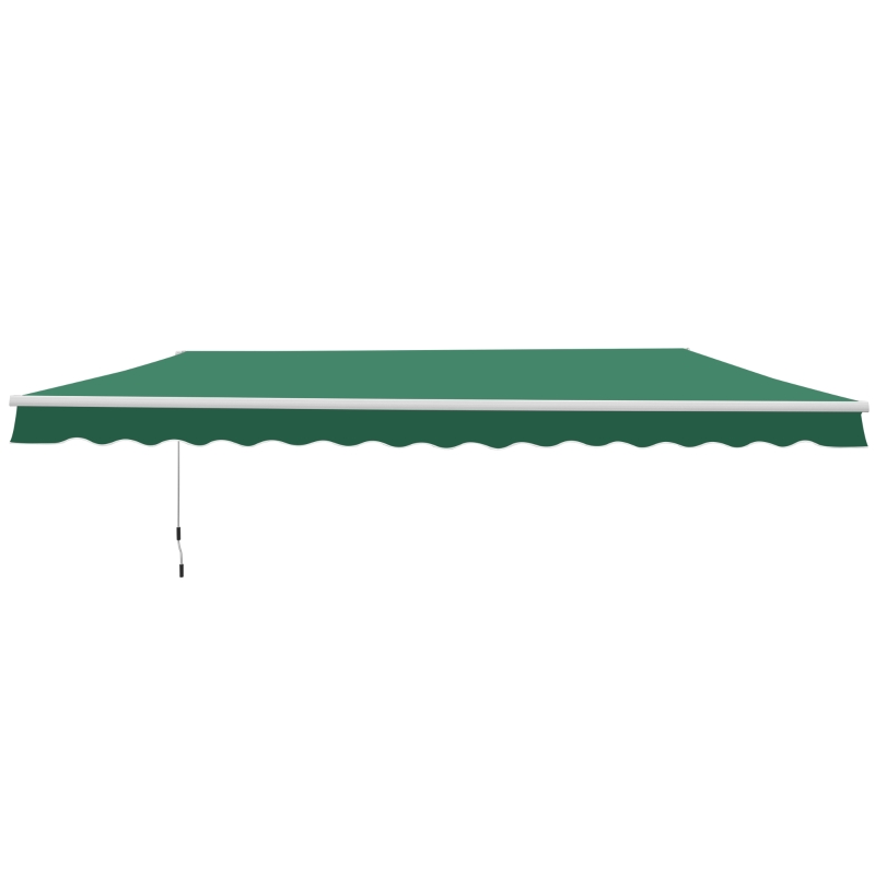Best Manual Retractable Awning, size (4m x3m)-Green - Image 11