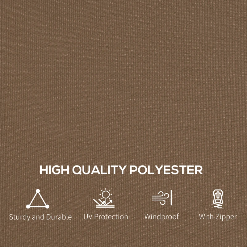 Best Set of Four 3 x 4m Gazebo Replacement Walls - Dark Brown - Image 7