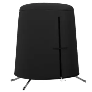 Best 196 x 230 cm Hanging Egg Chair Protective Cover - Black