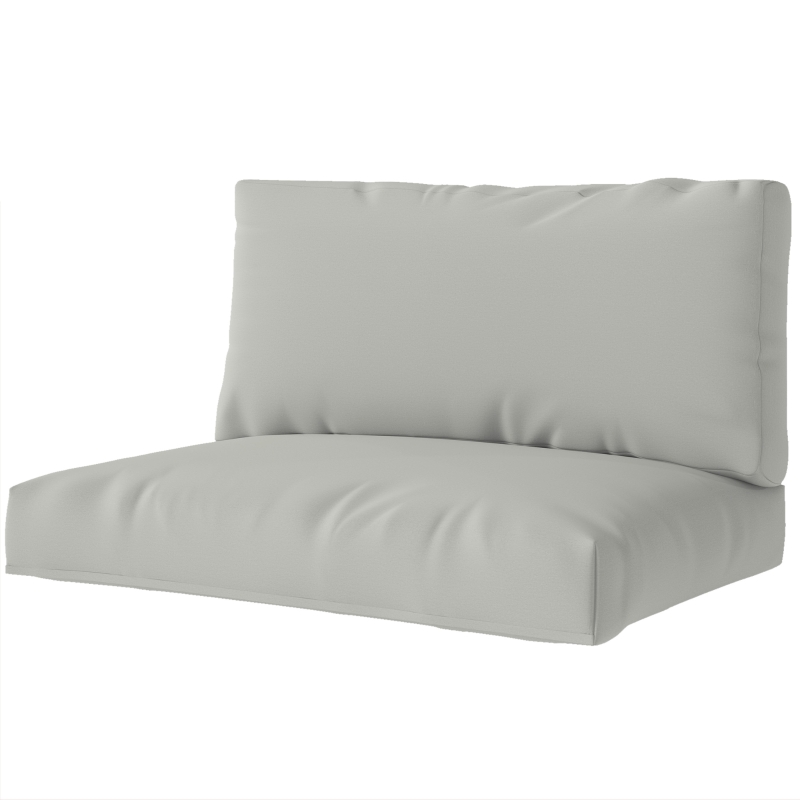 Best 2 Seater Pallet Furniture Cushions Pallet Cushions, UPF20+ 220gsm Fabric, 20 cm Thick Outdoor Seat Pads, Light Grey - Image 11