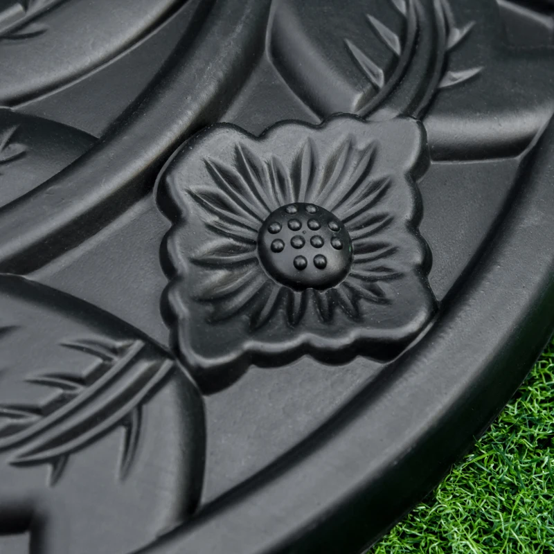 Best 9kg Cement Concrete Half Round Parasol Base Umbrella Stand Garden Outdoor Accessories - Adjustable Coupler Suitable Umbrella Rod: Φ3.5cm, Φ3.8cm, Φ4.8cm - Image 8