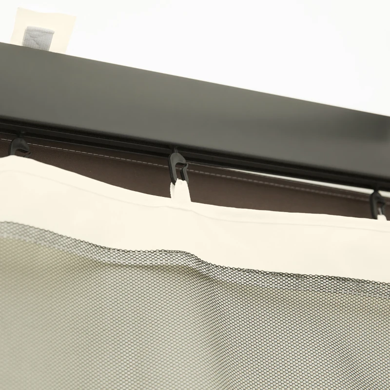 Best 352 x 207cm Universal Replacement Mesh Sidewall Netting for Patio Gazebos and Canopy Tents, (Sidewall Only) Beige - Image 7