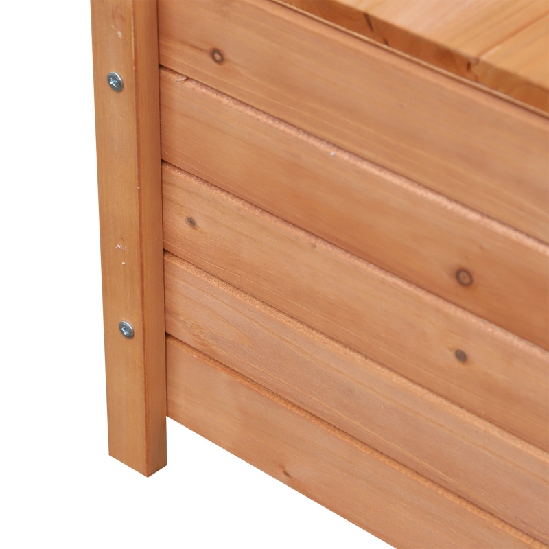 Best Two-Seater Garden Storage Bench - Natural - Image 9