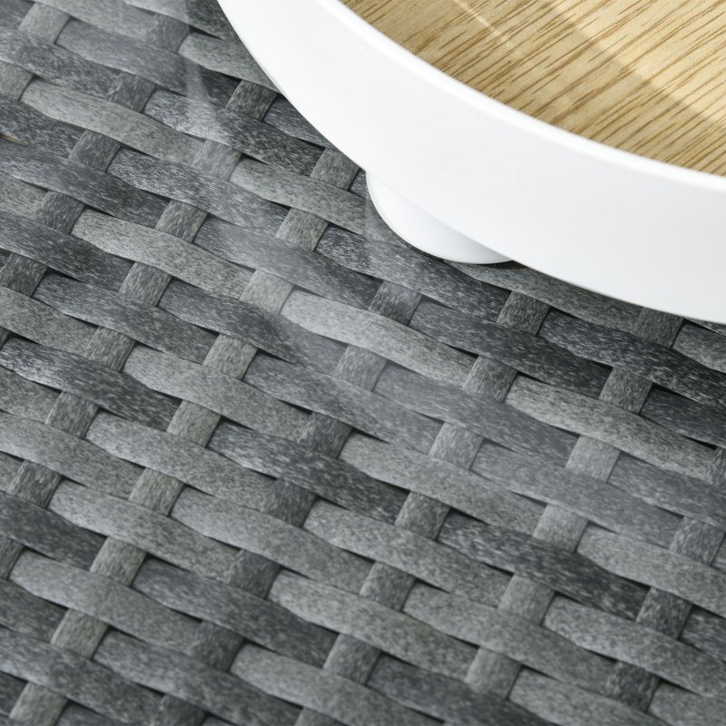 Best 3 Pieces PE Rattan Garden Furniture Set with 10 cm Thick Cushions, 4 Seater Garden Corner Sofa Set with Glass Top Coffee Table, Outdoor Furniture for Patio, Porch, Beige - Image 9