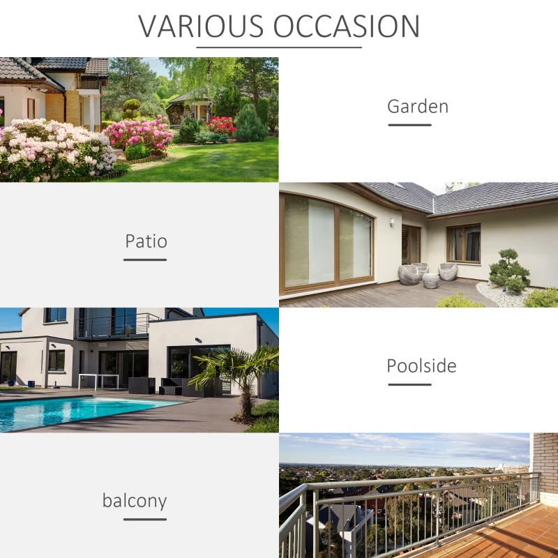 Best 8-Seater Outdoor PE Rattan Sofa Set Conversation Set w/ Fire Pit Table, L-Shape Sofa, Footstool and Furniture Cover - Image 8