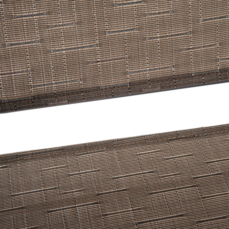 Best 3 Piece Outdoor Bistro Set, Patio Conversation Furniture Set with 2 Folding Backrest Adjustable Armchairs and Glass Top Coffee Table, Brown - Image 8