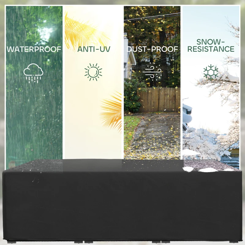Best 155 x 222cm Waterproof Furniture Cover - Black - Image 4