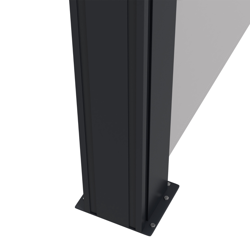 Best Retractable Side Awning, Outdoor Privacy Screen for Garden, Hot Tub, Balcony, Terrace, Pool, 400 x 180cm, Light Grey - Image 9