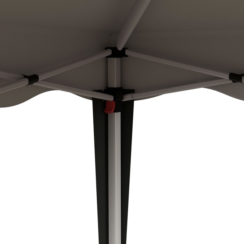 Best 3 x 3cm Adjustable Height Pop-Up Gazebo, with Bag - Grey - Image 9