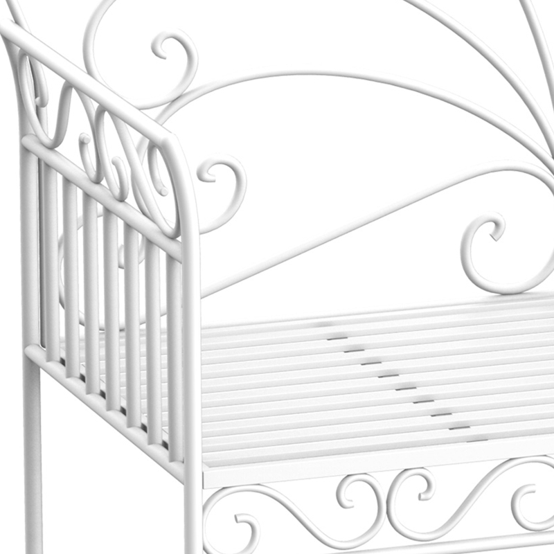 Best Heavy-Duty Garden Bench-White - Image 9