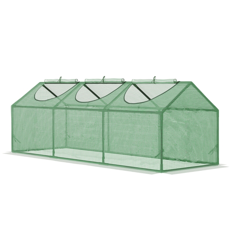 Best Mini Greenhouse, Small Plant Grow House for Outdoor with Durable PE Cover, Observation Windows, 180 x 60 x 60 cm, Green - Image 14