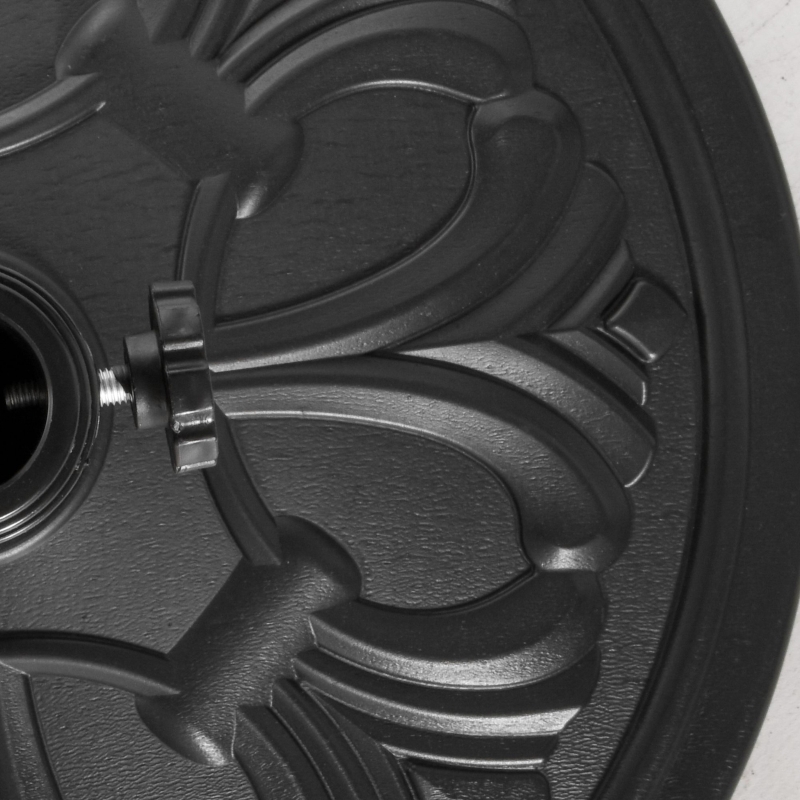 Best 13kg Round Parasol Base Sun Umbrella Weight Stand Holder Patio Outdoor Garden, Black - Image 9