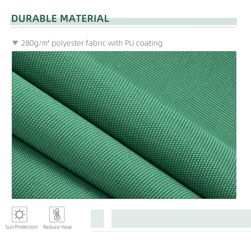 Best Manual Retractable Awning, size (4m x3m)-Green - Image 4