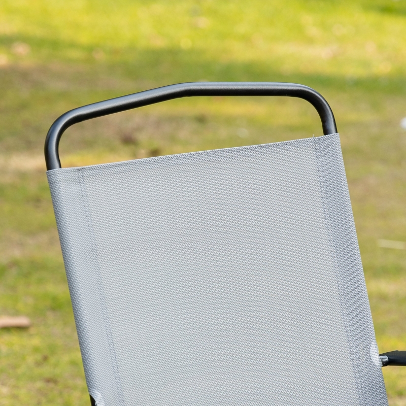 Best 5 Piece Garden Dining Set Outdoor Dining Furniture 4 Folding Chairs, Glass Top Table with Parasol Hole, Texteline Seats, Black - Image 10