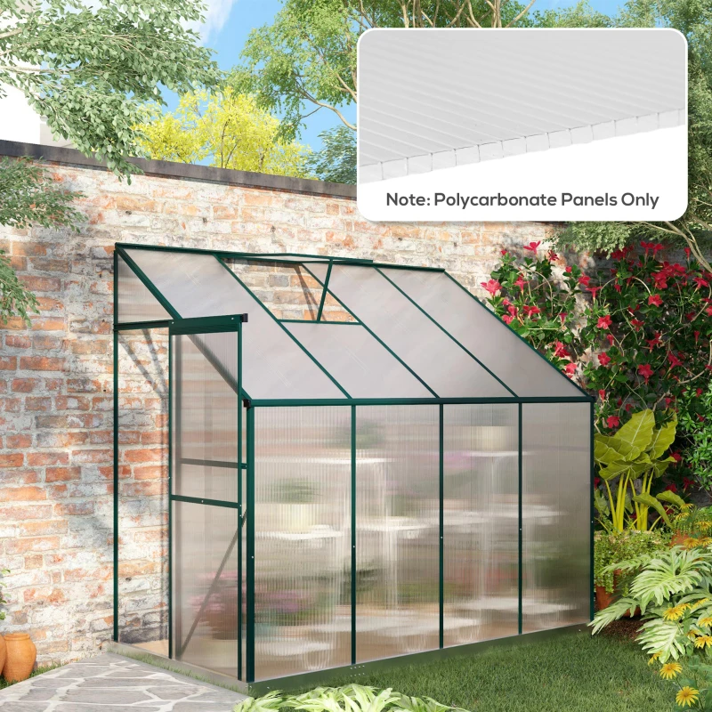 Best 14 Pieces Polycarbonate Sheets, 121 x 61 x 0.4cm Twin-Wall Plastic Roofing Sheets, 10m² Replacement Greenhouse Panels, Waterproof and UV Protection, Clear - Image 2