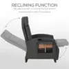 Best Outdoor Recliner Chair with Adjustable Backrest and Footrest, Cushion, Side Tray, Grey - Image 4