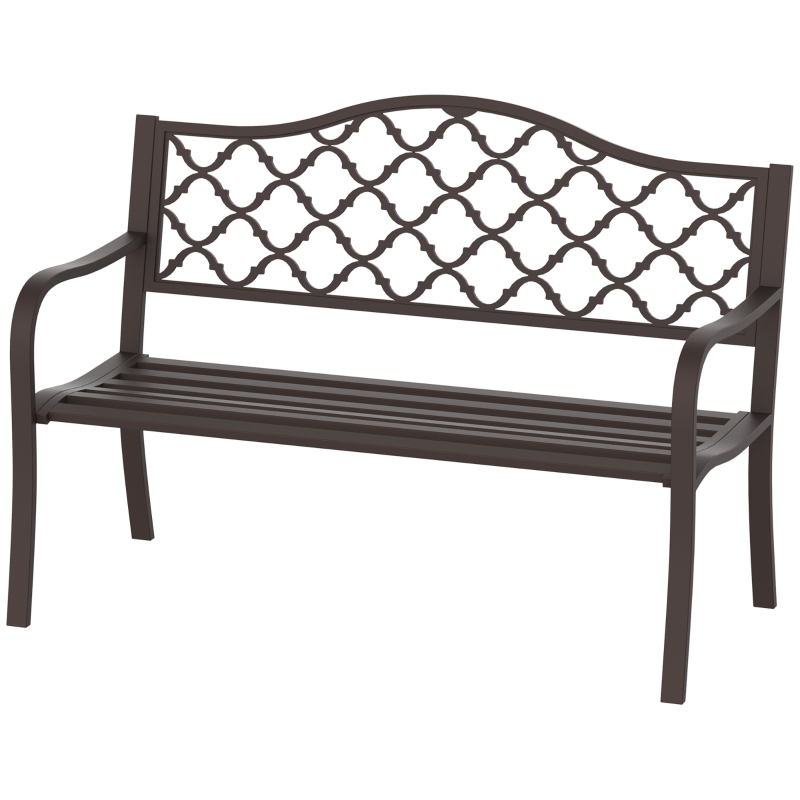 Best Antique Style Outdoor Cast Iron Front Porch Bench Path Chair Seat Outdoor - Image 16
