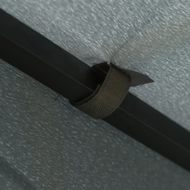 Best 3 x 3 m Garden Gazebo Double Roof Marquee Patio Wedding Party Tent Canopy Shelter with Sidewalls, (Dark Grey) - Image 11