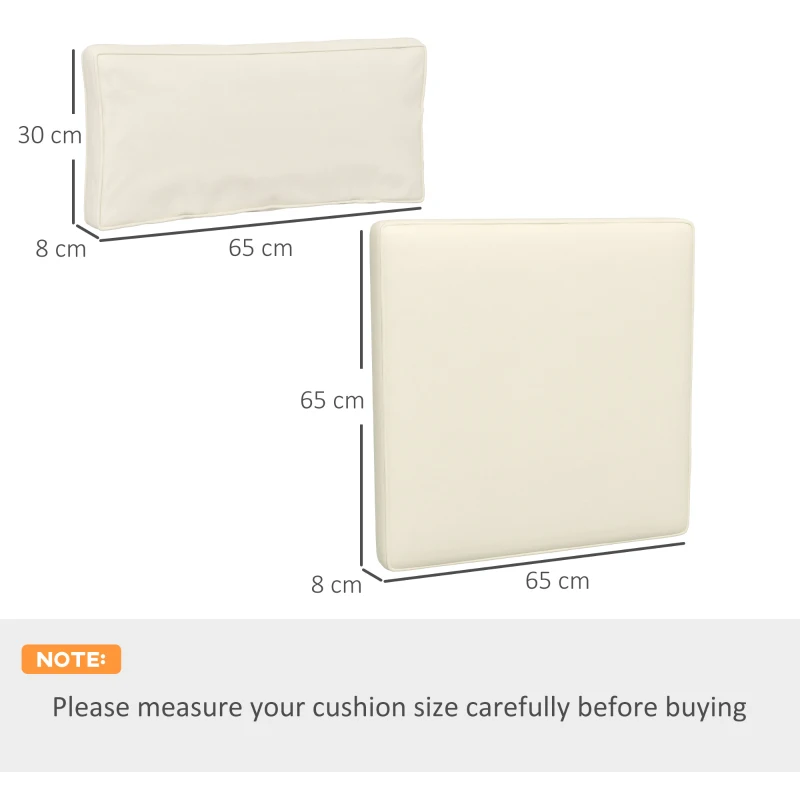 Best Outdoor Replacement Seat Cushions for Rattan Furniture, 7 Seat Cushions and 7 Back Cushions for Patio Conversation Set - Image 3