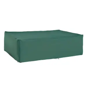 Best Garden Furniture Cover, Oxford Fabric Outdoor Rectangular Rattan Furniture Cover with PE Coating, Waterproof, Windproof, Anti-UV, 222 x 155 x 67cm, Green