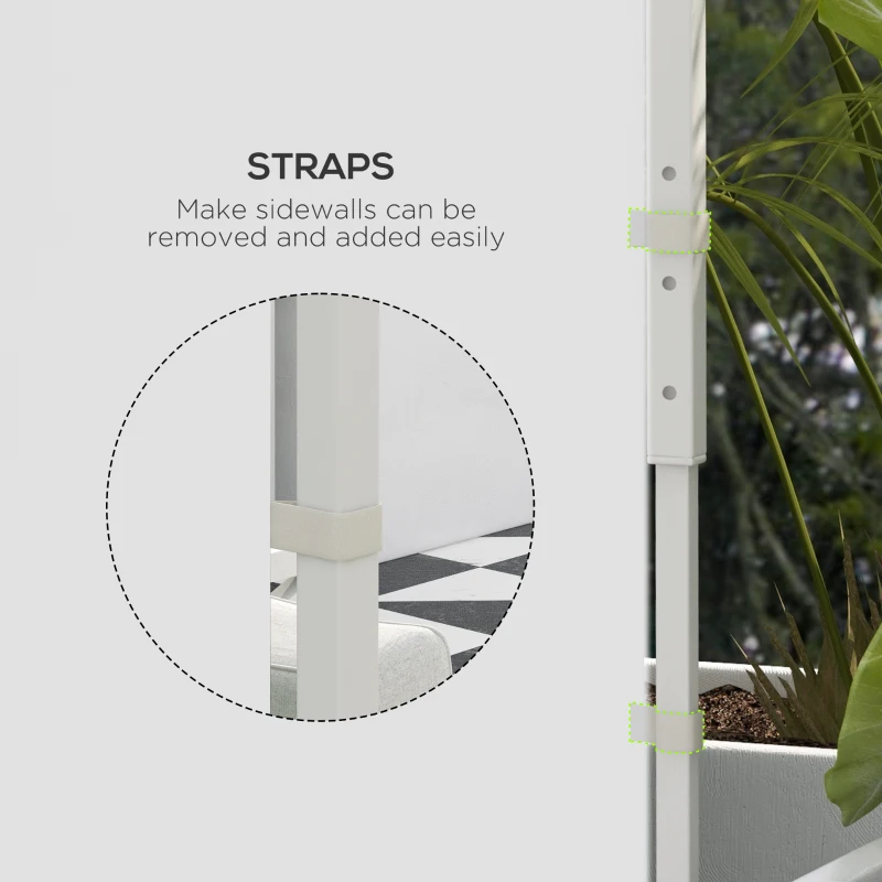 Best Gazebo Side Panels, 2 Pack Sides Replacement, for 3x3(m) or 3x6m Pop Up Gazebo, with Windows and Doors, White - Image 7